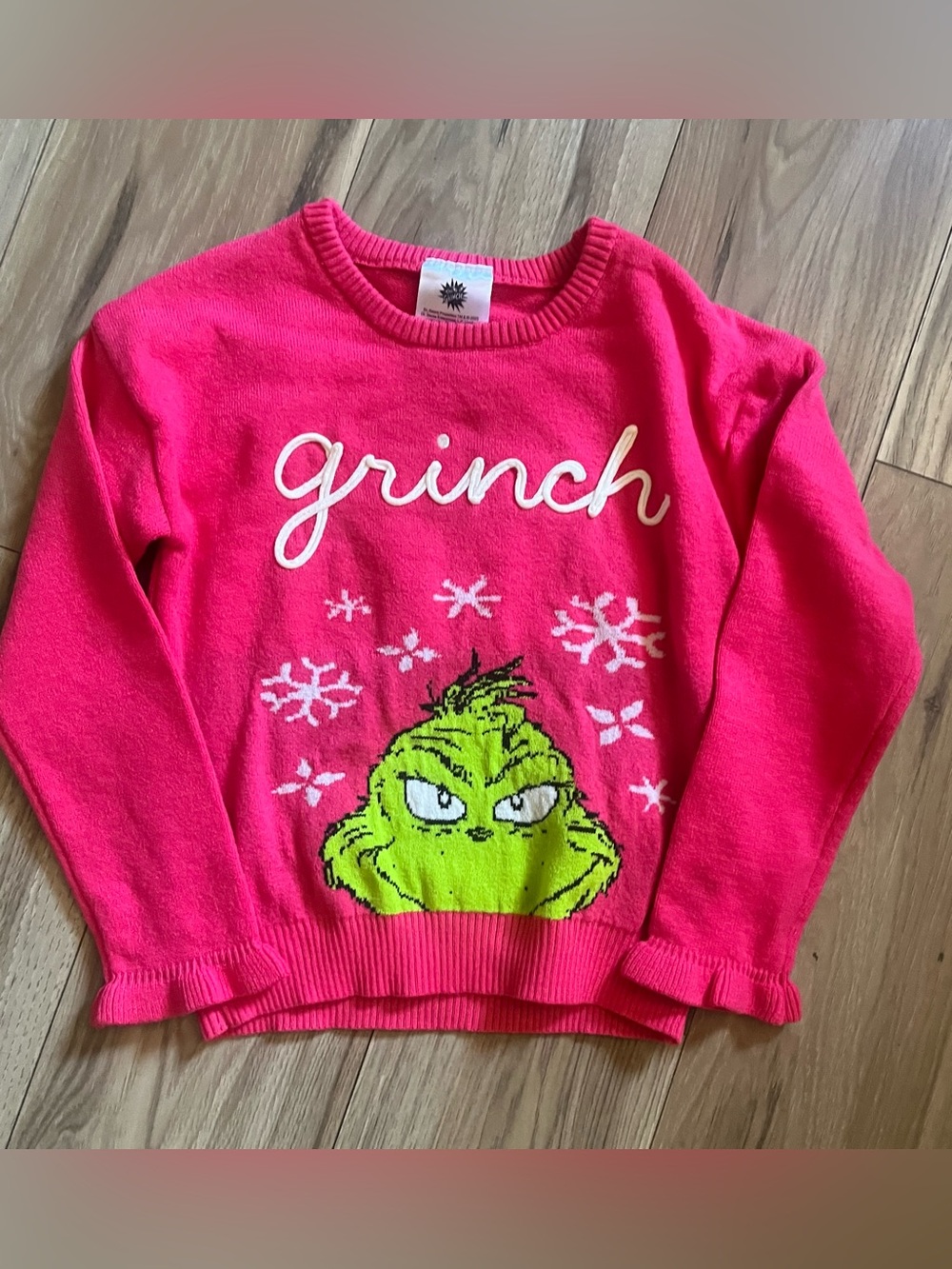 Pink Grinch sweater
